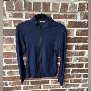Anatomie Full Zip Travel Jacket Navy Lace Size Large